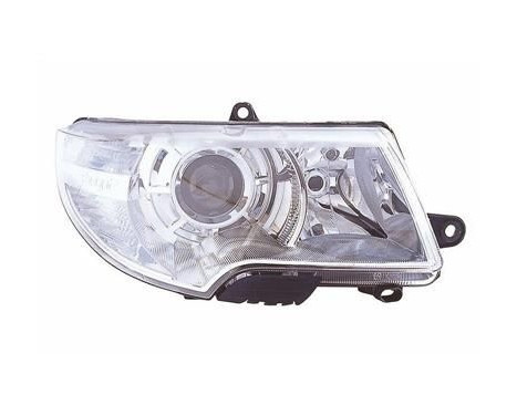 Headlight right H7+H3 without Headlight WASH HOLES 7636962 Van Wezel, Image 2