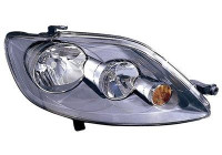 Headlight right H7+H7 including actuator 5895962 Van Wezel