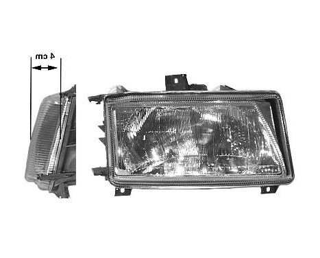 Headlight right until 7/'96 -ELEK.REG. 085173 Valeo