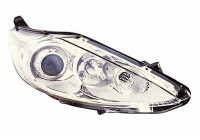 Right headlight with flashing light from 4/'09 H1+H7 including actuator 1807964 Van Wezel