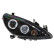 Set headlights suitable for Peugeot 307 2001-2005 - Black - incl. Angel-Eyes, Thumbnail 2