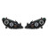 Set headlights suitable for Peugeot 307 2001-2005 - Black - incl. Angel-Eyes