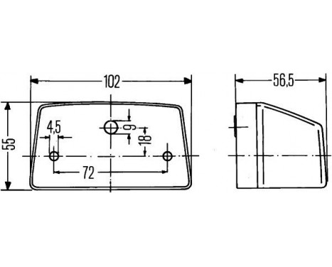 Licence Plate Light 2KA 003 389-061 Hella, Image 2