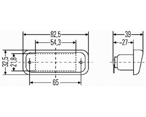 Licence Plate Light 2KA 005 049-017 Hella