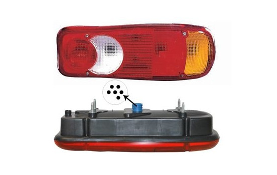 Combination Rearlight 1651936 Van Wezel