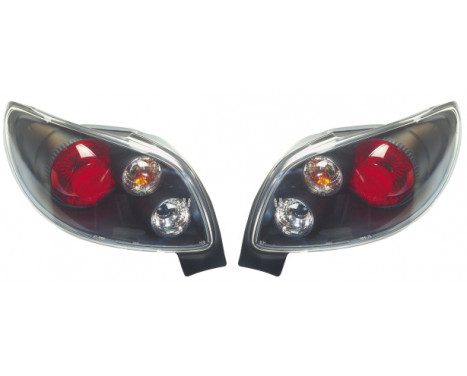 Set Taillights Peugeot 206 CC - Black DL PER06J AutoStyle