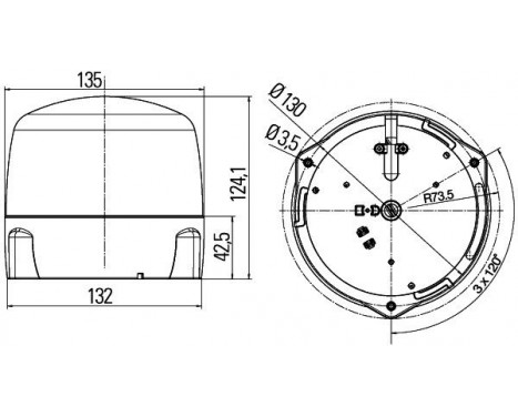 Rotating Beacon Rota LED, Image 3