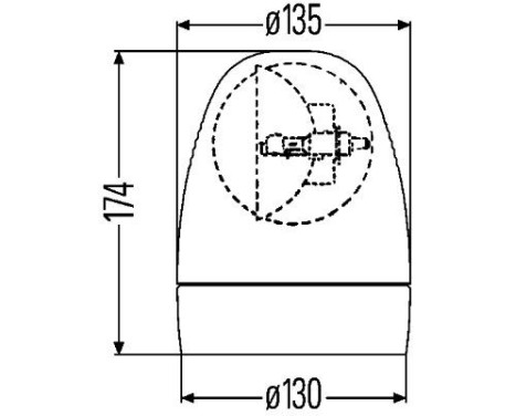 Rotating beacon Rotafix 24V or magn/spirit level, Image 2