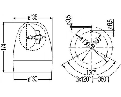 Rotating Beacon Rotafix, Image 3