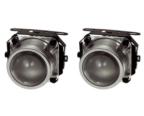 Set of universal fog lights Clear H7-12V-55W 74x156mm + ECE-R19 E-mark