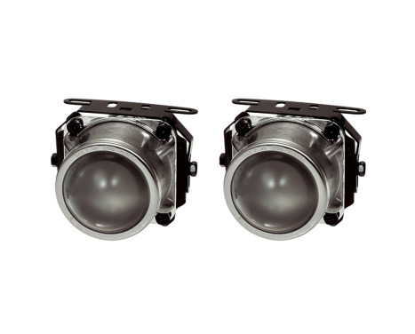 Set of universal fog lights Clear H7-12V-55W 74x156mm + ECE-R19 E-mark, Image 2