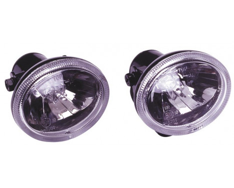 Set universal fog lights oval 75x65mm Clear with ECE-R19 E11 E-mark, Image 2