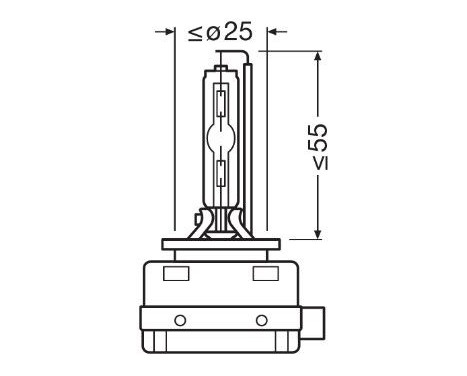 Osram Cool Blue NextGen Xenon Bulb D8S (6200k), Image 5