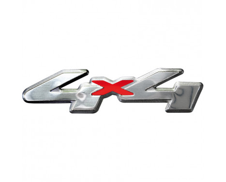 Aluminium Embleem/Logo - 4x4 - 12x3cm Aluminium Embleem/Logo - 4x4 - 12x3cm