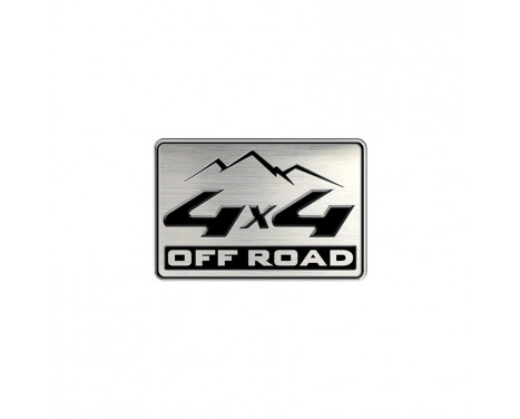 Aluminium Embleem/Logo - 4x4 OFF ROAD - 5,5x3,6cm Aluminium Embleem/Logo - 4x4 OFF ROAD - 5,5x3,6cm
