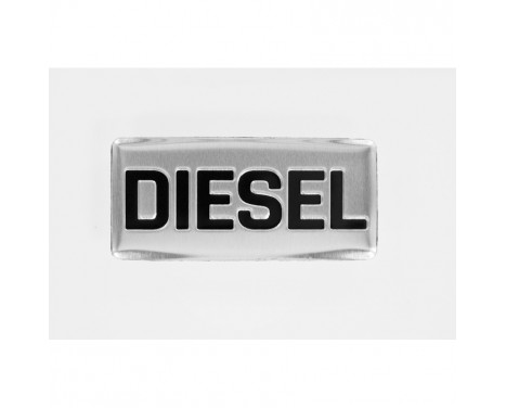 Aluminium Embleem/Logo - DIESEL - 5,5x2,5cm Aluminium Embleem/Logo - DIESEL - 5,5x2,5cm