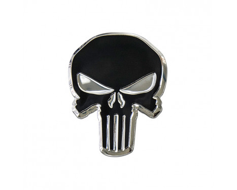 Aluminium Embleem/Logo - Skull - 7,5x5,5cm Aluminium Embleem/Logo - Skull - 7,5x5,5cm