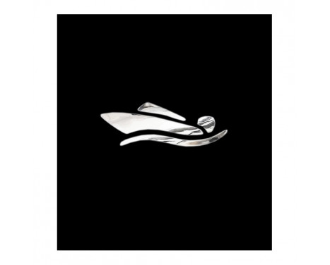 Nikkel Sticker 'Motorboat' - 90x30mm Nikkel Sticker 'Motorboat' - 90x30mm