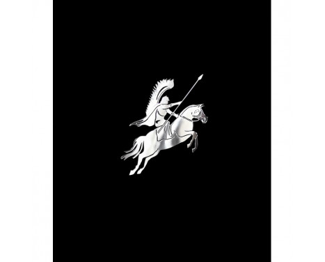 Nikkel Sticker 'Polish husar on horseback' - 60x60mm Nikkel Sticker 'Polish husar on horseback' - 60x60mm