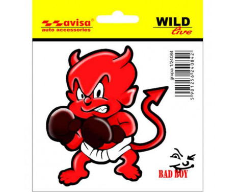 Sticker Devil Boxer - 9,5x 8,5cm Sticker Devil Boxer - 9,5x 8,5cm