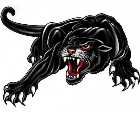 Sticker Panther - zwart - 18x12cm Sticker Panther - zwart - 18x12cm