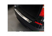 RVS Bumper beschermer passend voor BMW X3 2010-2014 'Ribs'