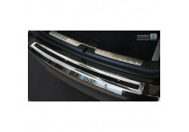 RVS Bumper beschermer passend voor 'Deluxe' BMW X6 F16 2014- Chroom/Zwart Carbon