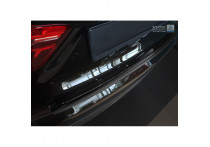 RVS Bumper beschermer passend voor 'Deluxe' BMW X6 F16 2014- Zwart/Zwart Carbon