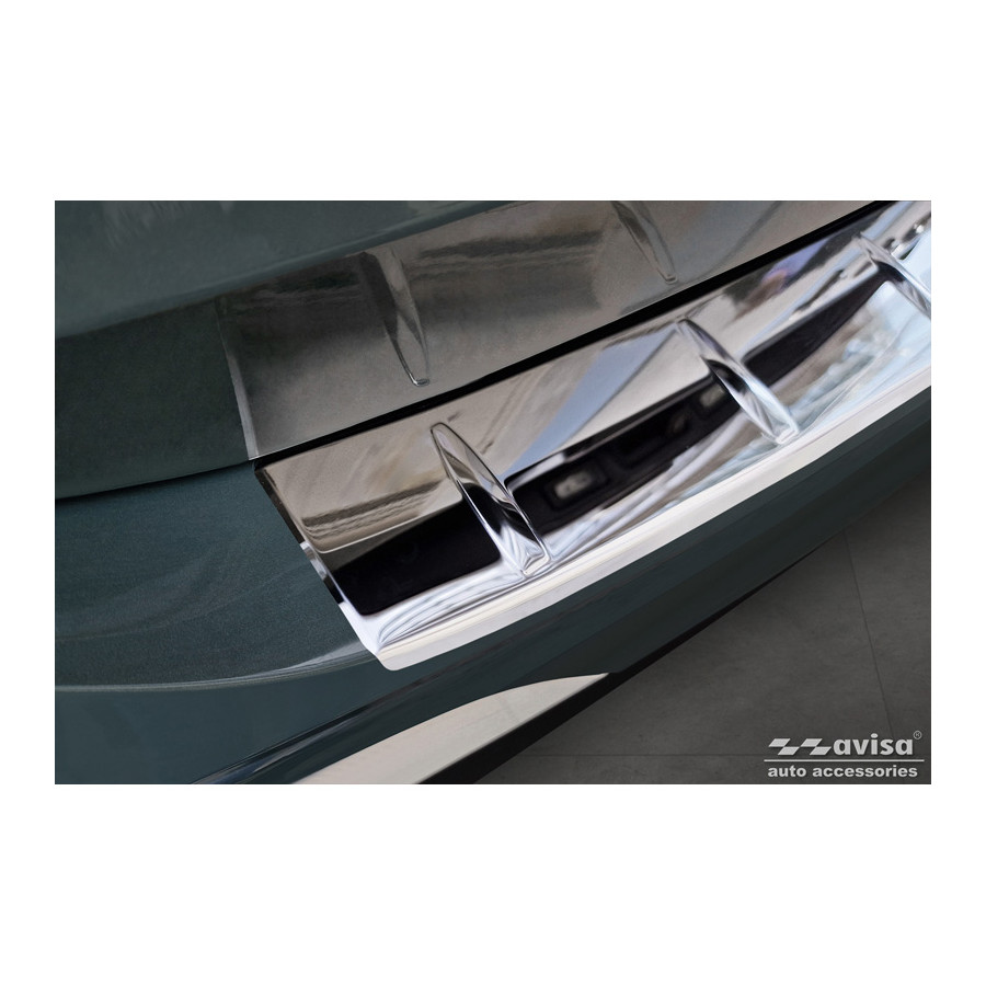 Chroom RVS Bumper Beschermer Passend Voor Volkswagen Tiguan Ii Incl Allspace 2016 Ribs