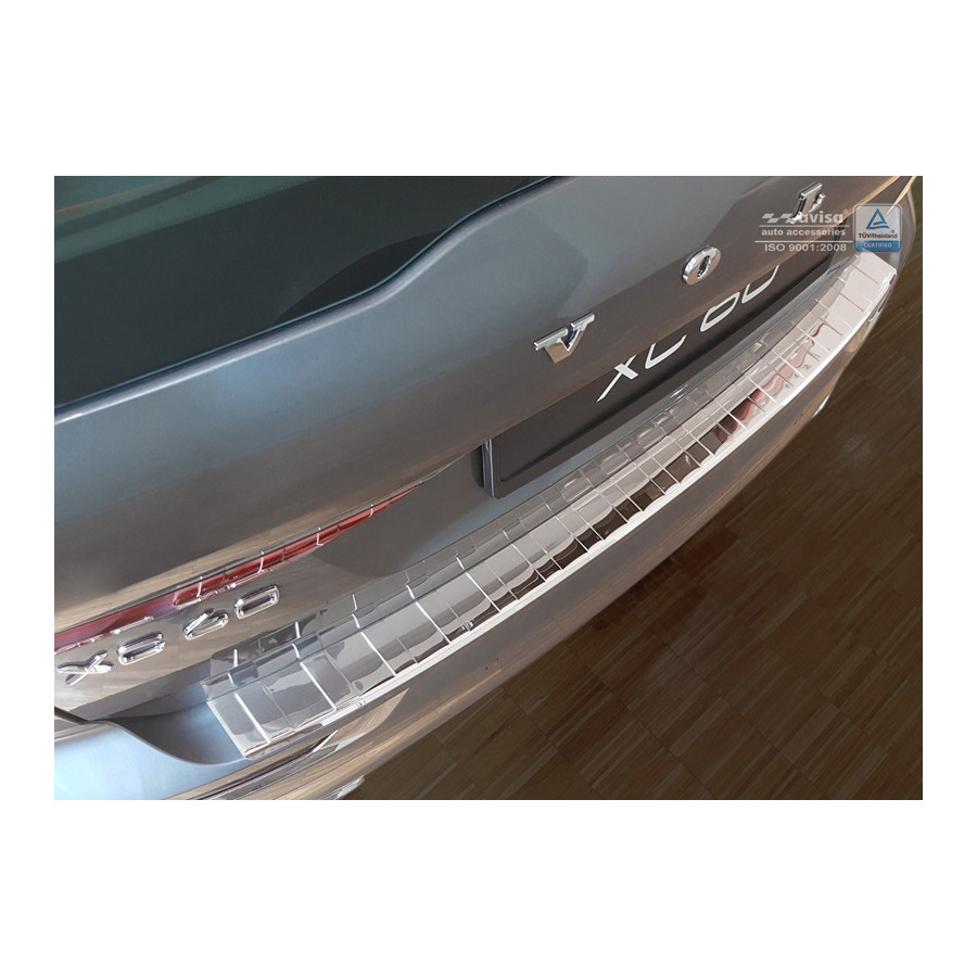 Chroom RVS Achterbumperprotector passend voor Volvo XC60 II 2017- 'Ribs ...