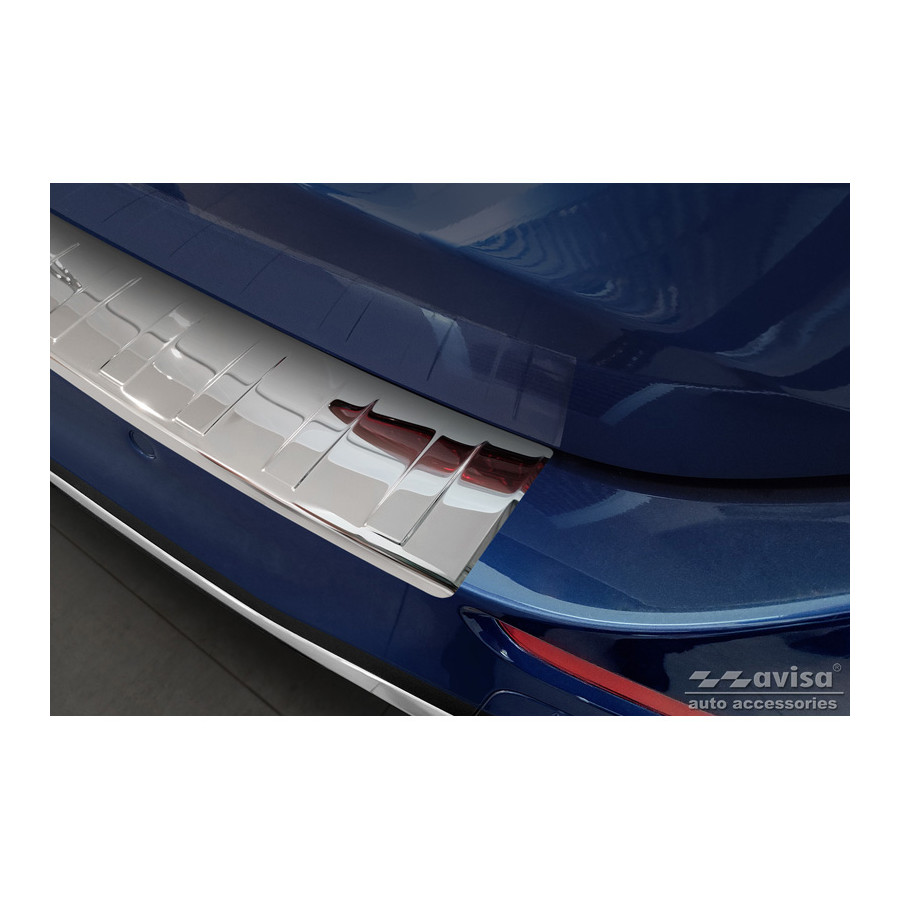 Protection De Seuil De Coffre Mercedes-Benz Classe C Estate  S206 2021 Present Break Acier Inox Anthracite Detail