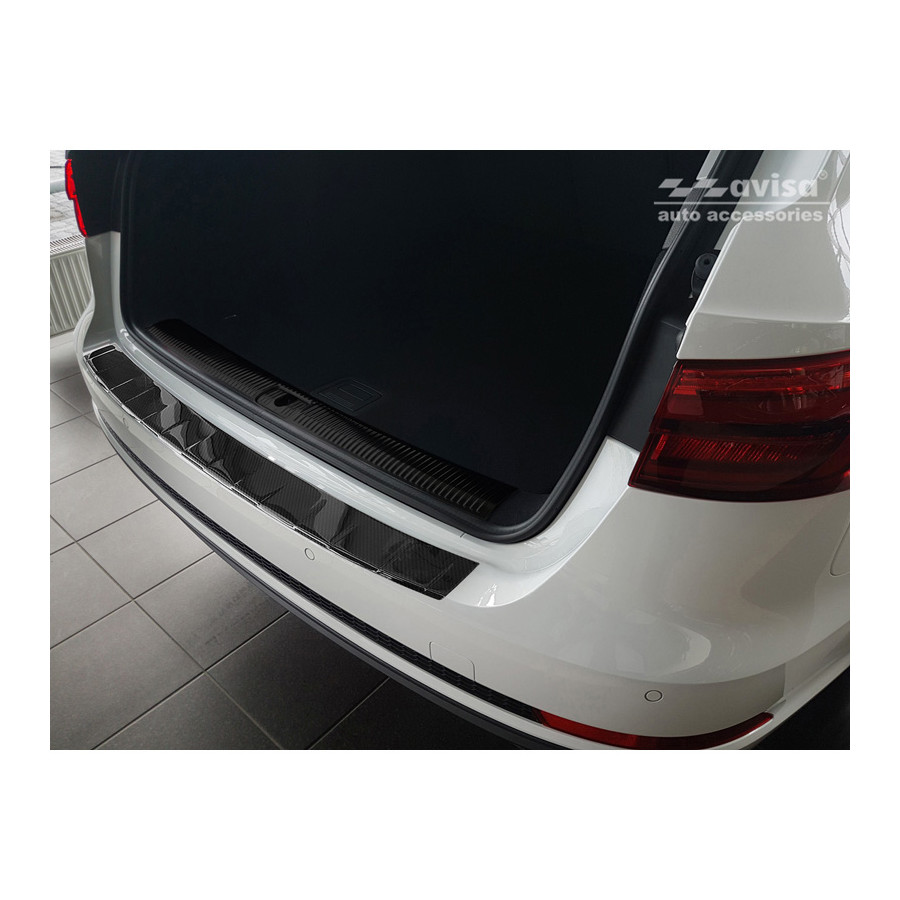 Echt 3D Carbon Bumper beschermer passend voor Audi A4 (B9) Avant