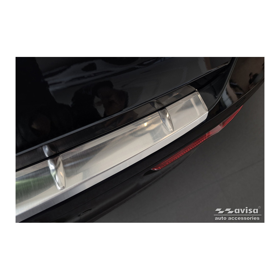 Zwart RVS Achterbumperprotector compatibel met Mazda 2 Hybrid