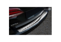 RVS Bumper beschermer passend voor Opel Astra K Sportstourer 2015- 'Ribs'