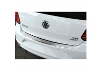 RVS Bumper beschermer passend voor Volkswagen Polo 6C 2014- 'Ribs'