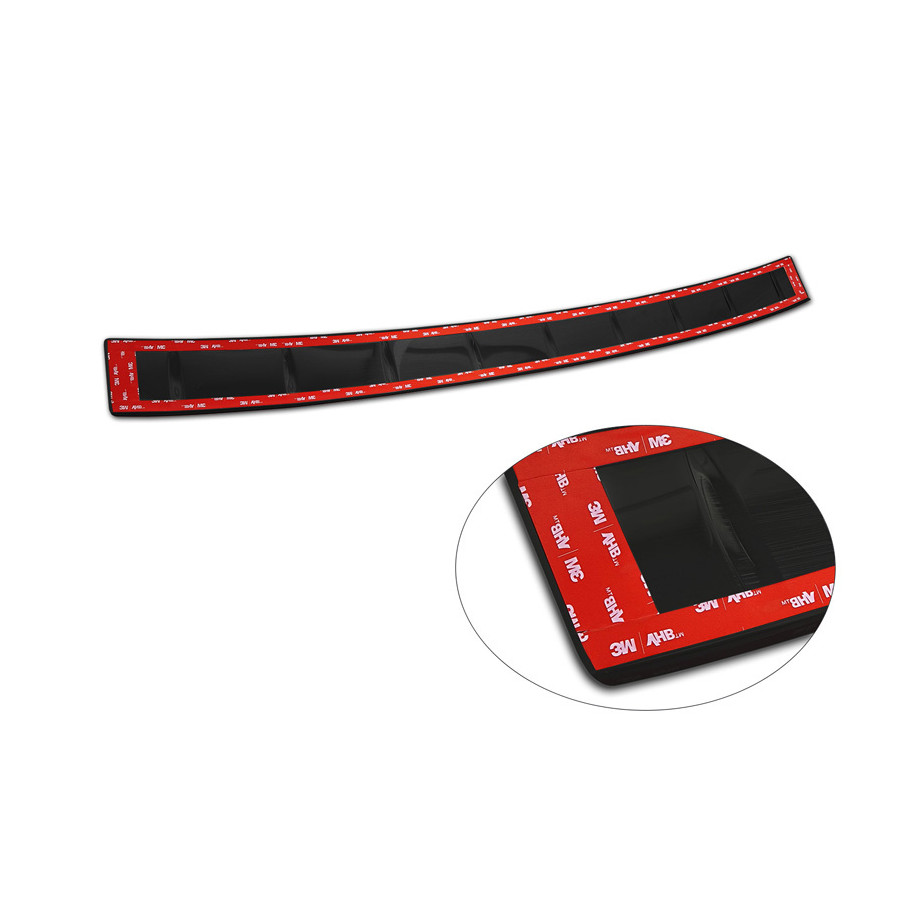 Zwart-Chroom RVS Achterbumperprotector compatibel met Volkswagen Tiguan (CT1) 2024- 'Ribs