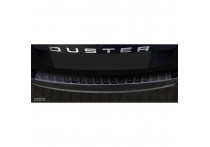 Zwart RVS Bumper beschermer passend voor Dacia Duster 2010-2017 'Ribs'