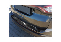 Zwart RVS Bumper beschermer passend voor Ford Edge II 2014- 'Ribs'