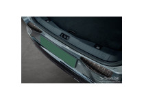 Zwart RVS Bumper beschermer passend voor Ford Mustang Mach-E 2020- 'Ribs' (2-Delig)
