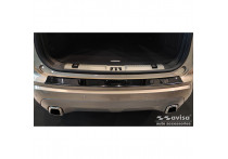 Zwart-Chroom RVS Bumper beschermer passend voor Ford Edge II FL 2018- 'Ribs'