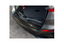 Zwart RVS Bumper beschermer passend voor Ford Mondeo V Wagon 2014- 'Ribs'