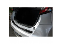 Zwart RVS Bumper beschermer passend voor Honda Civic IX 5-deurs Facelift 2015- 'Ribs'
