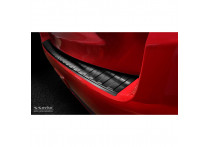 Zwarte RVS Bumper beschermer passend voor Mitsubishi ASX Facelift 2019- 'Ribs'