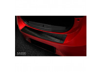 Zwarte RVS Bumper beschermer passend voor Opel Corsa F HB 5-deurs GS-Line 2019- 'Ribs'