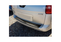 Zwart RVS Bumper beschermer passend voor Peugeot 5008 2009-2016 'Ribs'