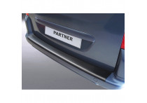Bumper beschermer passend voor Peugeot Partner 2008- (voor gespoten bumpers) Zwart