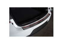 RVS Bumper beschermer passend voor 'Deluxe' Porsche Macan 2014- Zwart/Rood-Zwart Carbon