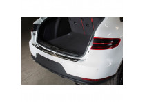 Zwart RVS Bumper beschermer passend voor Porsche Macan 2013- 'Ribs'