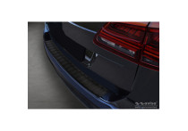 Matzwart RVS Bumper beschermer passend voor Seat Alhambra & Volkswagen Sharan II 2010- 'Ribs'