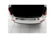 RVS Bumper beschermer passend voor Skoda Octavia III combi 2013- 'Ribs'